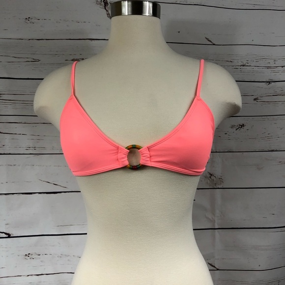 Aerie Coral Cha Cha Bikini Top - Picture 2 of 5